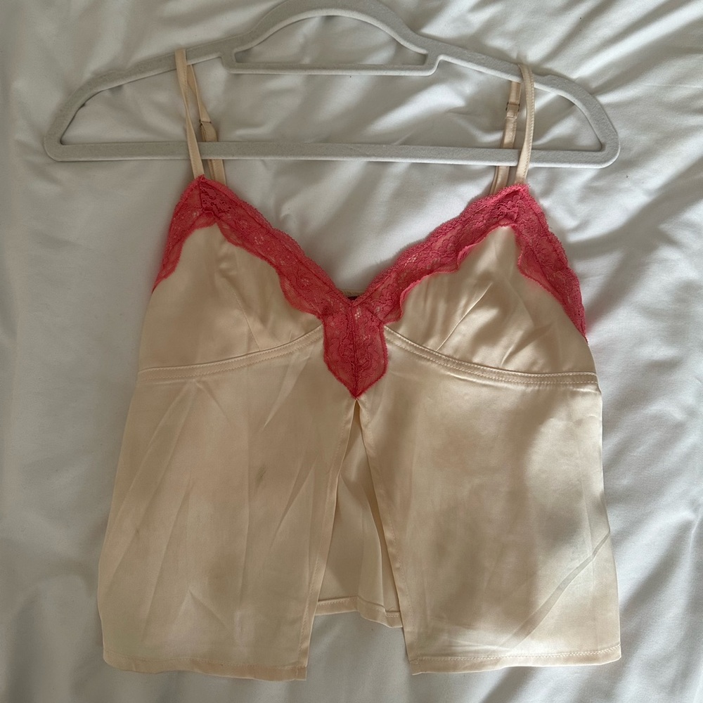 Light pink lace top